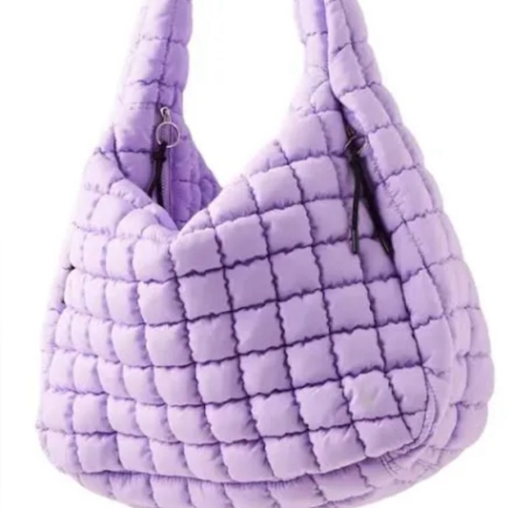 Free People Quilted Purple Bag